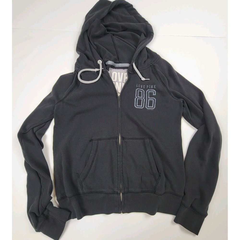 Victoria's Secret  Love Pink Zip Up Hoodie  Size Small